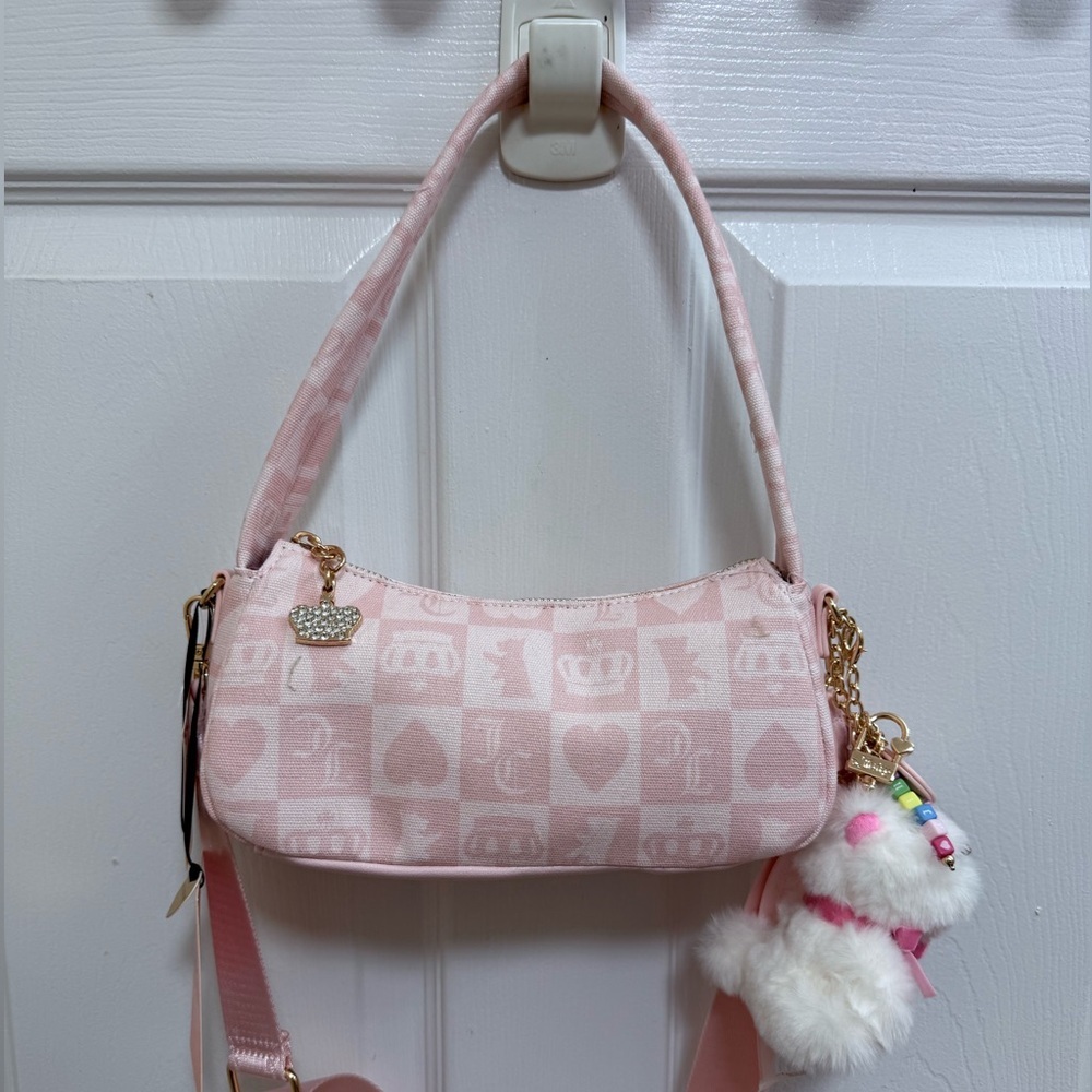 NWT Juicy Couture Juicy Festival Shoulder Bag In Powder Blush Pink